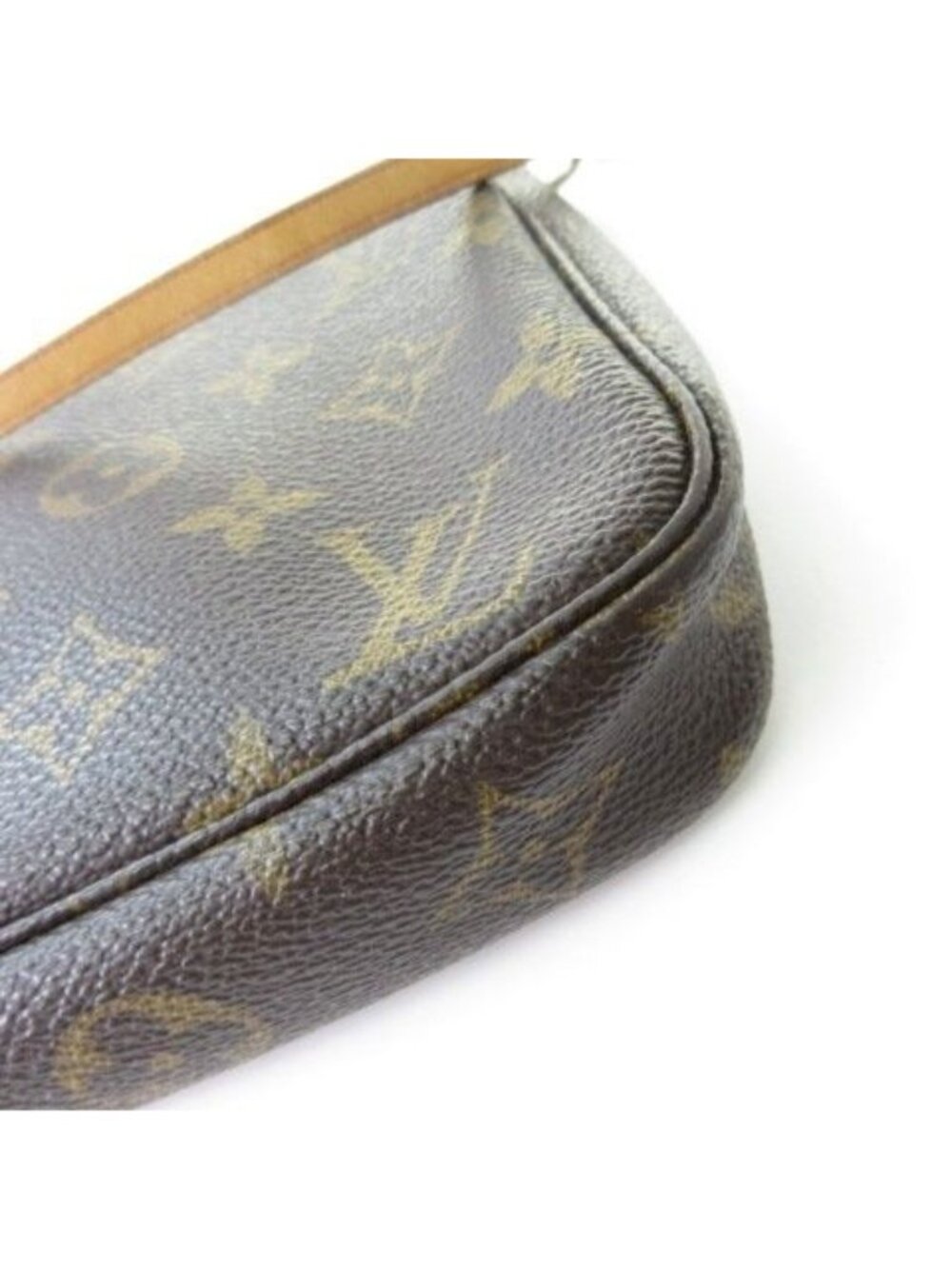 Louis Vuitton Monogram Pochette Pouch Handbag Brown - Picture 8 of 9